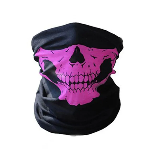 Motorcycle Mask Skull Ghost Mask Biker Face Shield Face Masks Neck Scarf Halloween Masquerade Mask Unisex
