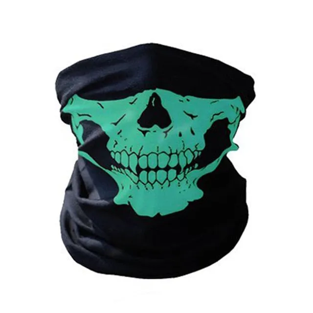 Motorcycle Mask Skull Ghost Mask Biker Face Shield Face Masks Neck Scarf Halloween Masquerade Mask Unisex