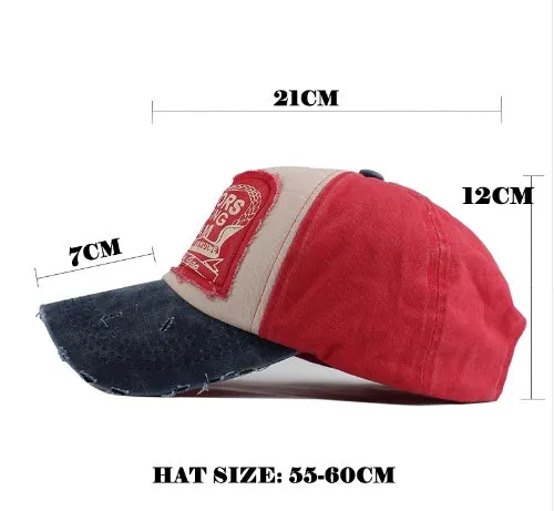 Multicolor Cotton Baseball Cap