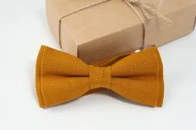 Mustard bow tie | wedding bow tie