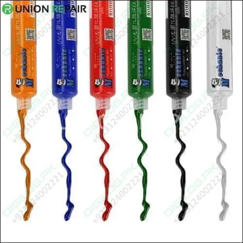 Red Color 10cc UV Curable Solder Mask PCB Fixing Repairing Paint In Pakistan