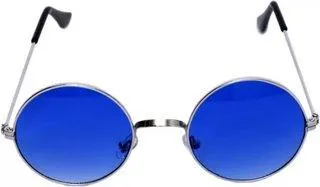 Round Sunglasses (For Men & Women, Blue)