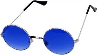 Round Sunglasses (For Men & Women, Blue)