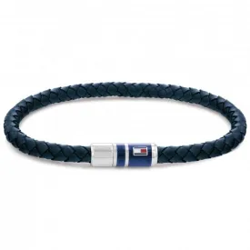 Tommy Hilfiger Blue Leather Mens Bracelet 2790294