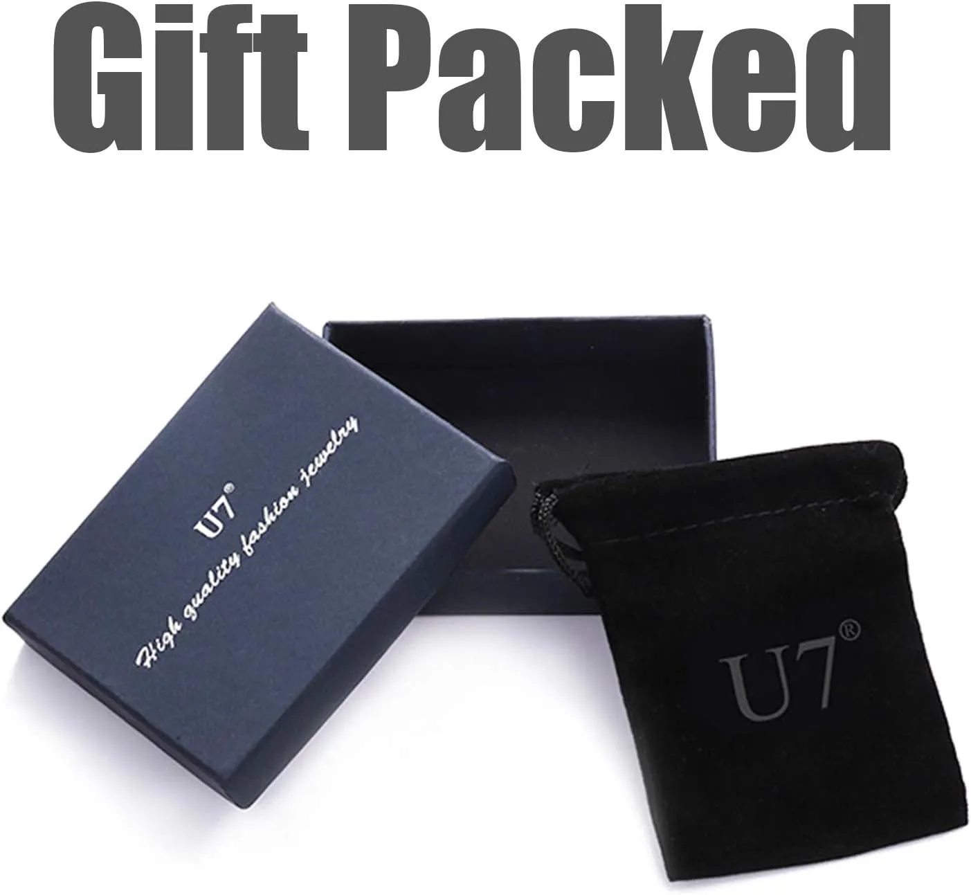 U7 Animals Necklace for Women Stainless Steel Pig/Dog/Elephant Pendant Necklace Lucky Jewelry