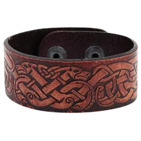 VIKING DRAGON KNOT BRACELET (LEATHER)