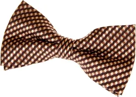 Vintage Three-Colour Polka Dots Woven Pre-tied Bow Tie (4.5")