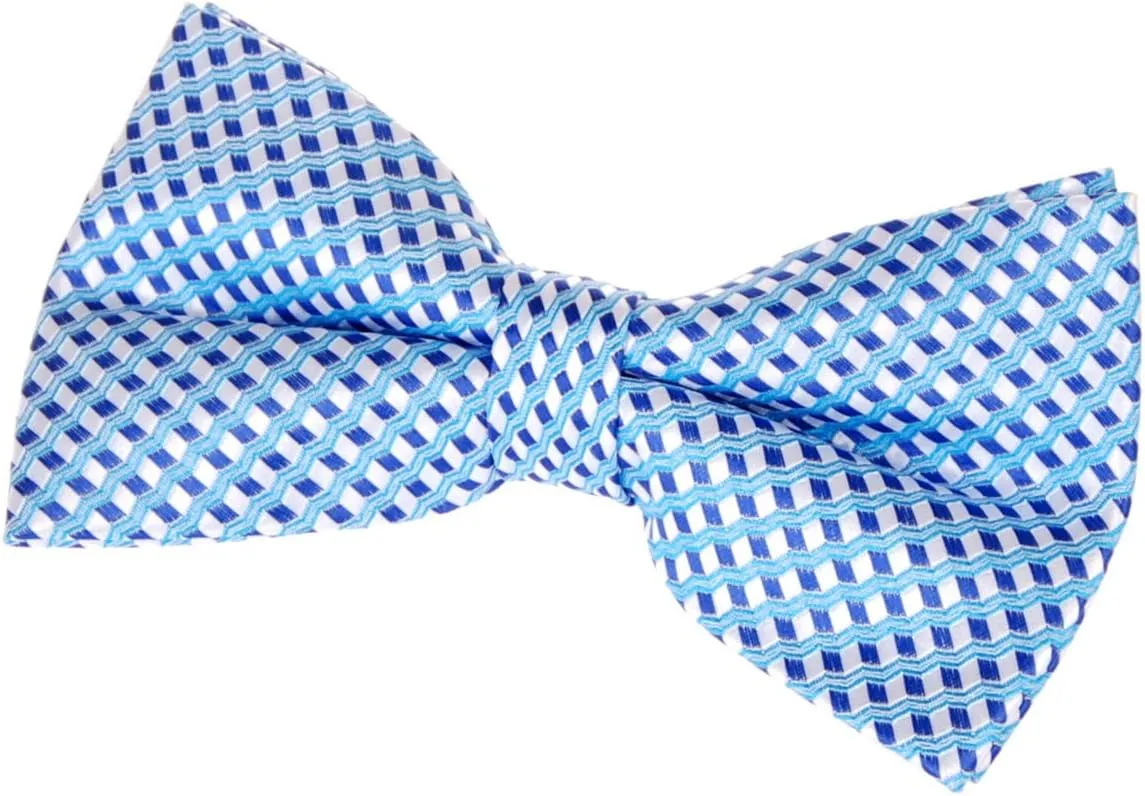 Vintage Three-Colour Polka Dots Woven Pre-tied Bow Tie (4.5")