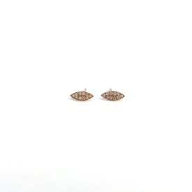 WD31 - Petal Pave Diamond Studs