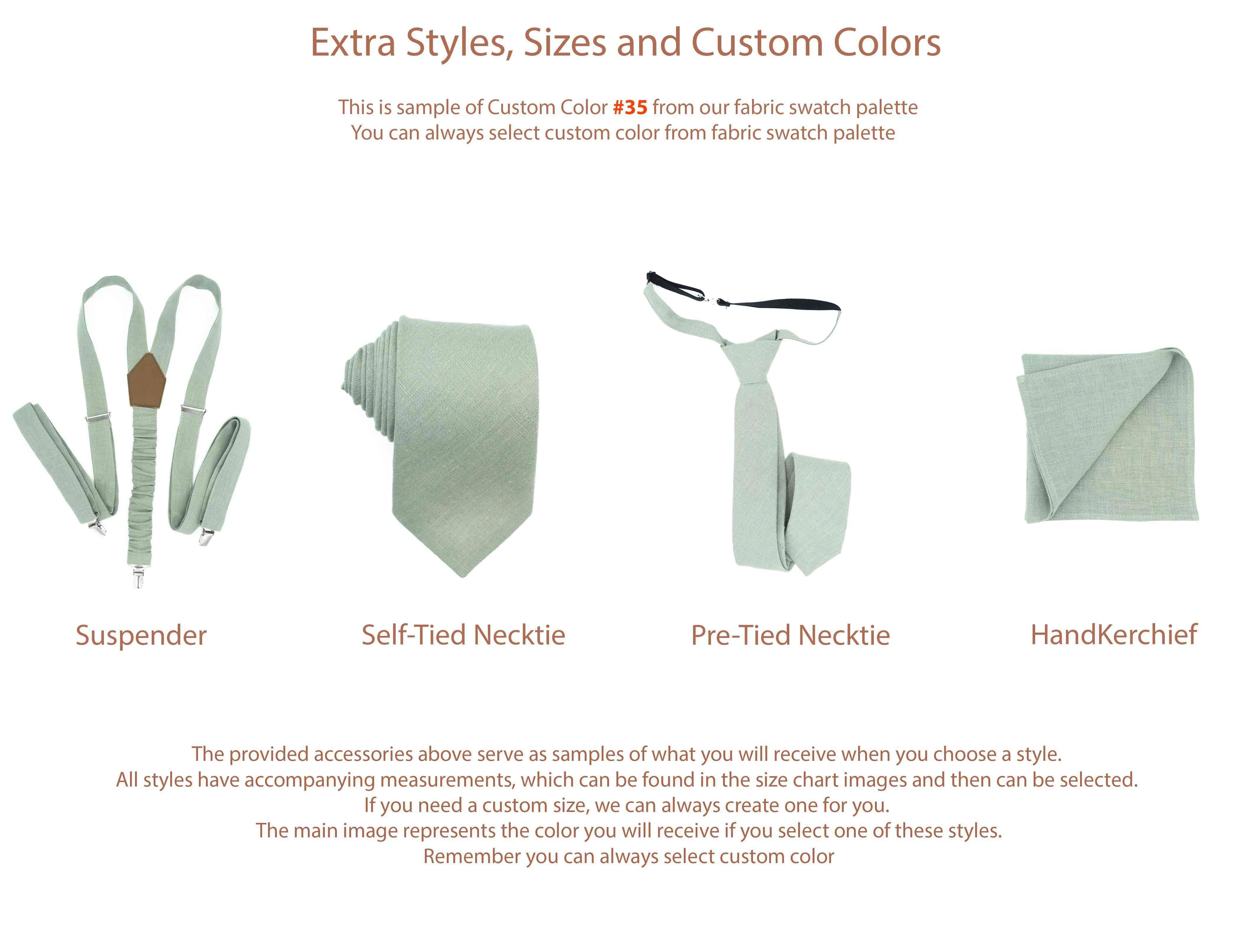 Yellow Linen Bow Tie - Pre-Tied & Free-Style Accessory for Men at Weddings