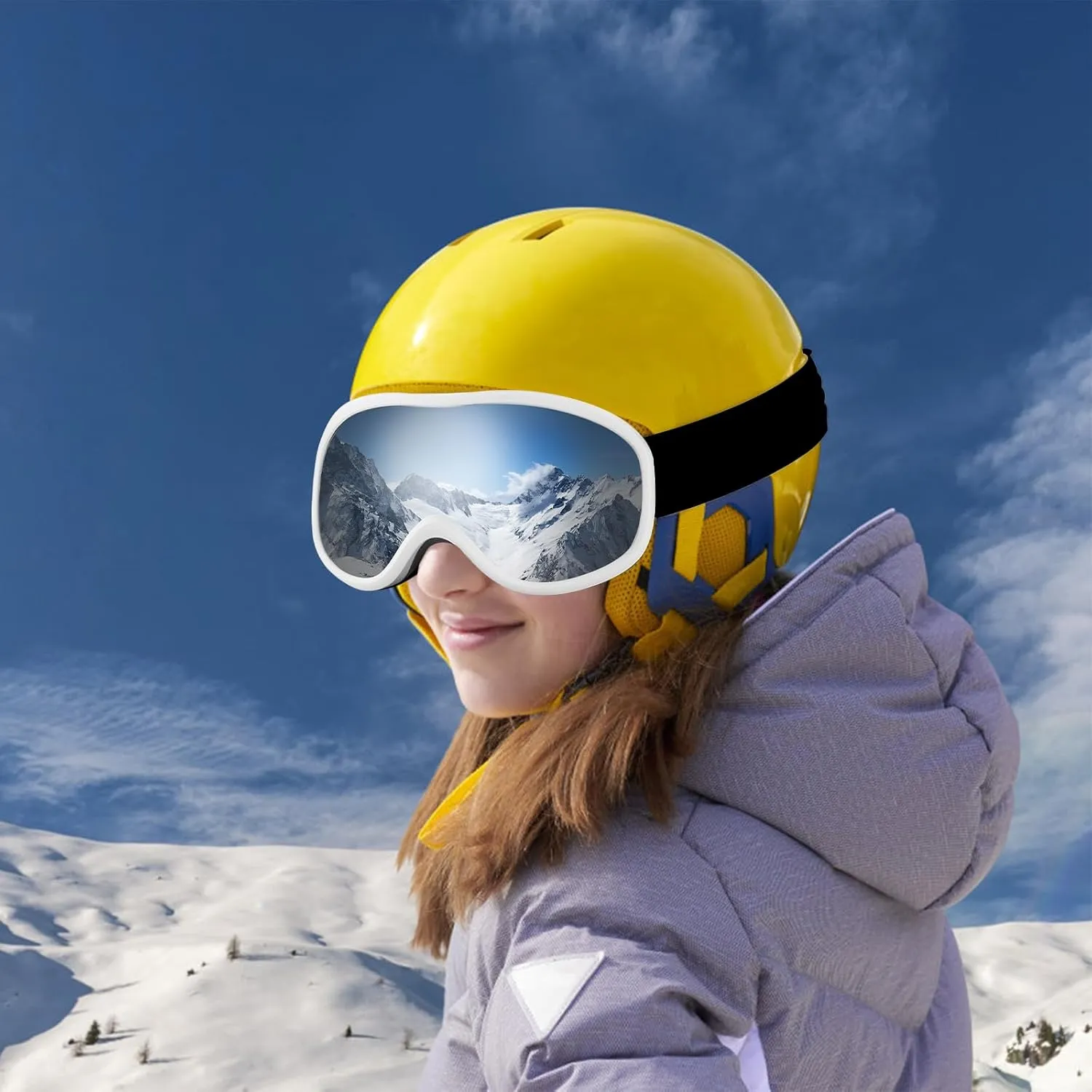 YLYUELANG OTG Ski Goggles-Snowboard Goggles For Men Women&Youth100% Anti-Fog Snow Goggles/UV Protective Snowboarding Gear